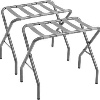 Luggage Rack, Foldable Suitcase Stands Set of 2 for Guest Room