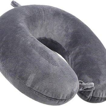 Travel Pillow % Pure Comfortable U Shape Memory Foam Pillows Neck and Head Support Portable Travel Neck Pillow Suitable for Planes Airplane for Traveling,Train,Self-Drivingng Car,(Grey)