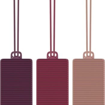 Set of 3 Silicone Privacy Luggage Tags