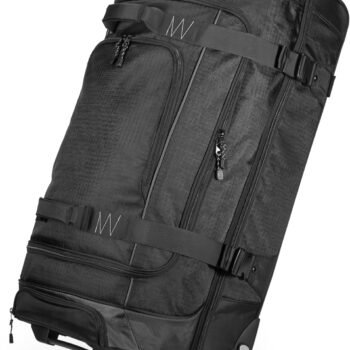 Large luggage bag with spinner wheels